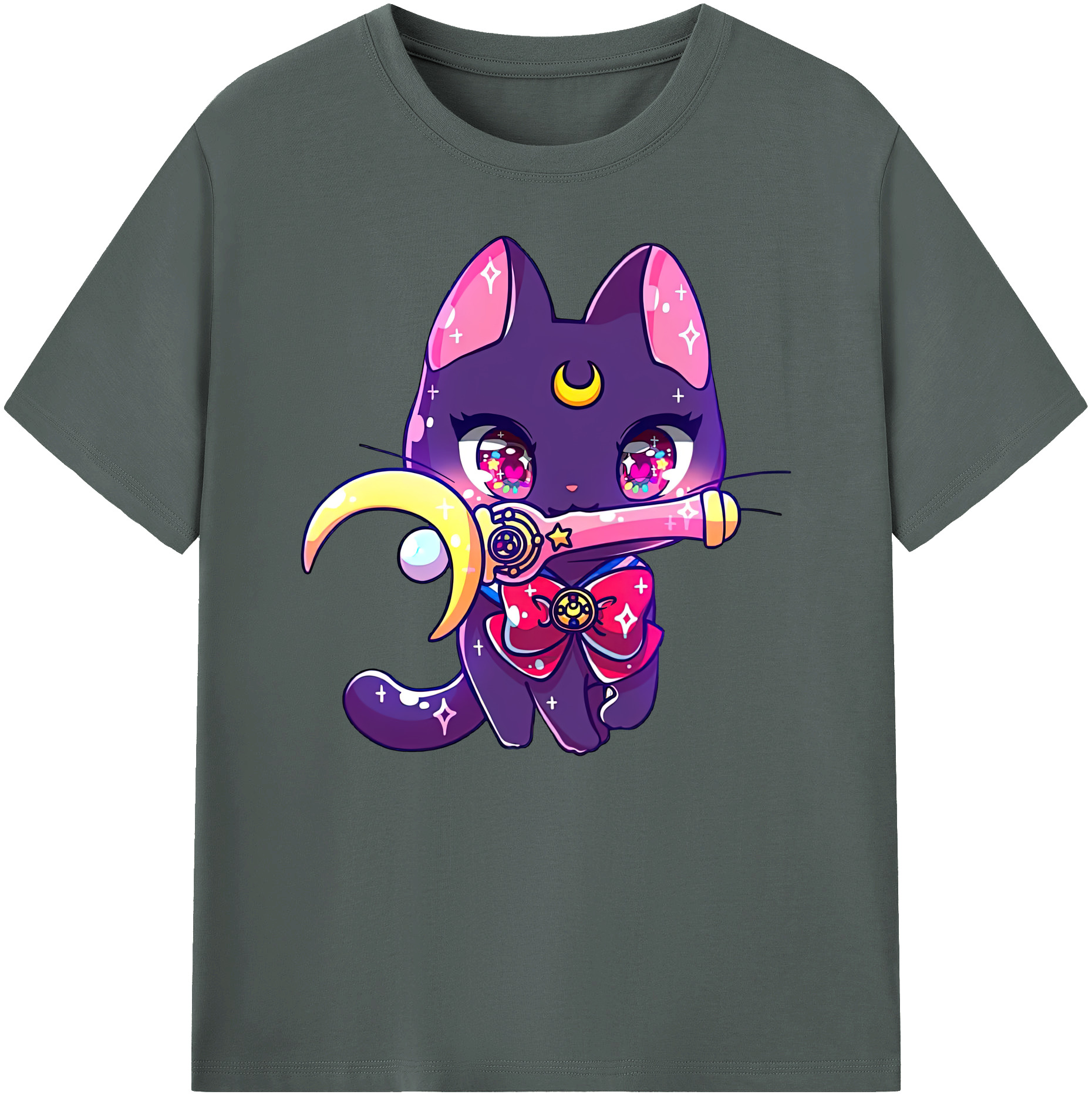 （画像用） 美少女戦士セーラームーン Sailor Moon 綿100％ メンズ半袖Tシャツ｜肌触りやわらか＆通気性
